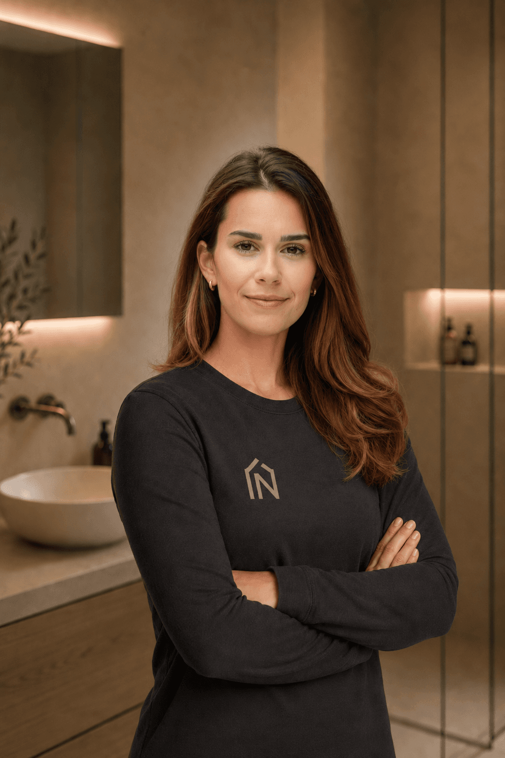 Porträt von Chantal Courdouan, Expertin für Badgestaltung und Sanitärplanung