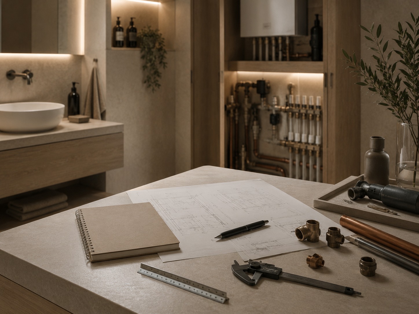 Moderne Wärmepumpe als Teil der Ausbildung im SHK-Handwerk